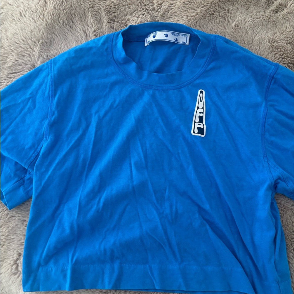 Off white blue t shirt